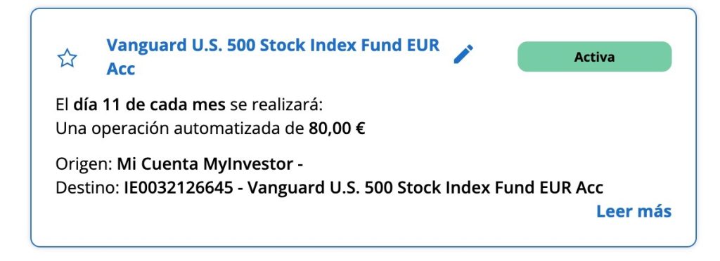 Cómo invertir en S&P500 en MyInvestor paso a paso